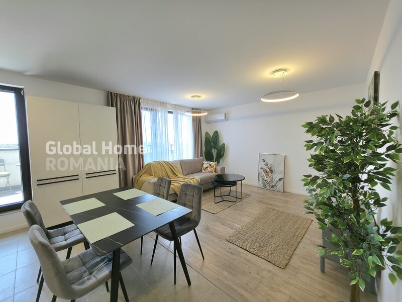 Pipera, open view 3 rooms penthouse, terrace 16sqm, H Pipera Lake, Porsche Nord
