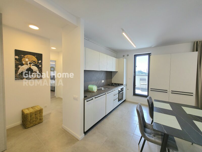 Pipera, open view 3 rooms penthouse, terrace 16sqm, H Pipera Lake, Porsche Nord